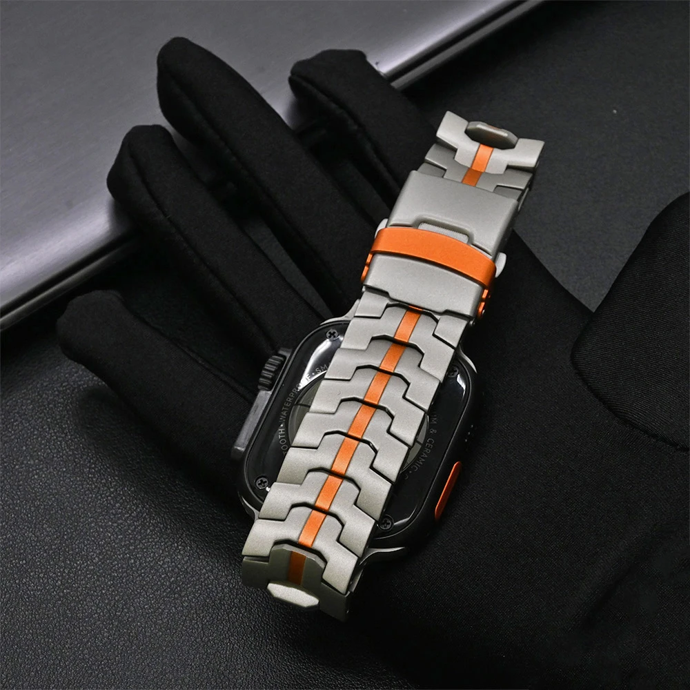Premium Titanium Metal Watch Strap - Elegant & Durable Bracelet