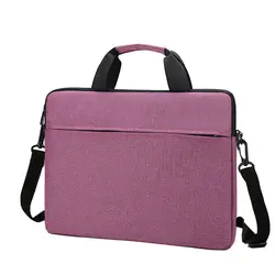 Universal Shockproof Laptop Sleeve - Large Capacity Ultra - Thin Business Handbag and Protective Tablet Pouch for 14 inch (Purple)
