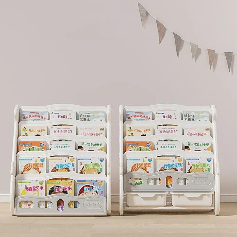 Storage Meuble Enfant Rangement Shelves Rack Desk Student Bookshelf Simple Desktop Children Shelving Home Dormitory Storage