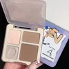 4 in 1 ZVEV 3d Highlighter Contour Bronzer Palette Nude Makeup Natural Color Rendering Long-Lasting Waterproof Cosmetics 2
