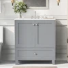 30" Premium Bathroom Vanity Set with Ceramic Sink and Ample Storage Space - Ideal for Small Bathrooms 3
