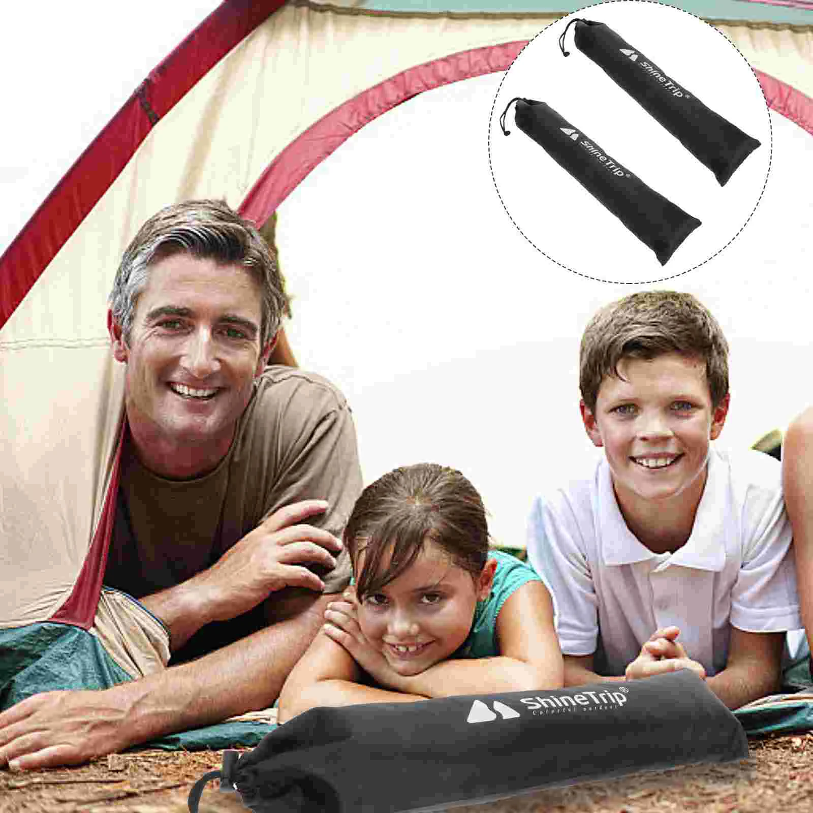 

2PCS Multi-functional Outdoor Camping Tent Pole Storage Bag Durable Package Bag