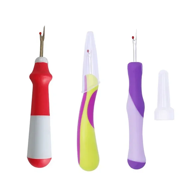 1pc Sewing Thread Cutter Plastic Handle Craft Thread Cutter Seam Ripper Stitch Unpicker Hand Tools Needles Arts Sewing Accessory 2