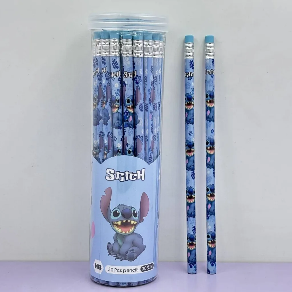 30 قطعة/صندوق أنيمي غرزة الملاك قلم رصاص سلسلة الشكل الاطفال القرطاسية القلم اللوازم المدرسية العودة إلى المدرسة عيد ميلاد هدية الكريسماس