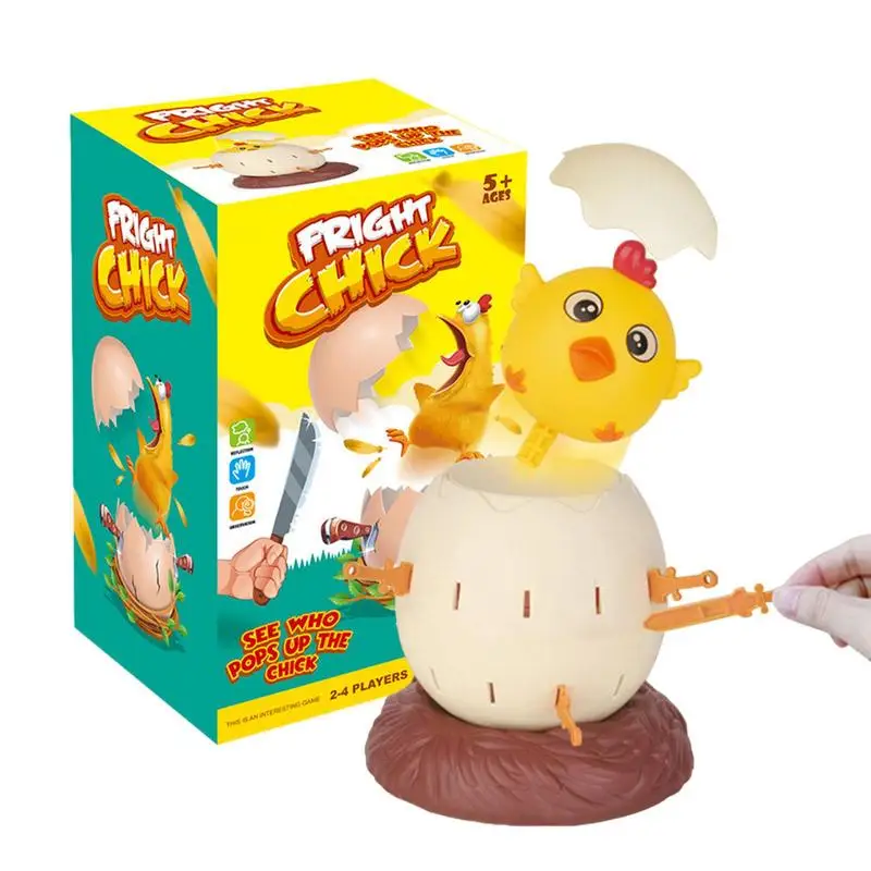 

Stab Toys Tricky Spoof Game For Family Interactive Novelty Tricky Toy Chick Barrel Game With Cute Egg And Chick Appearance For