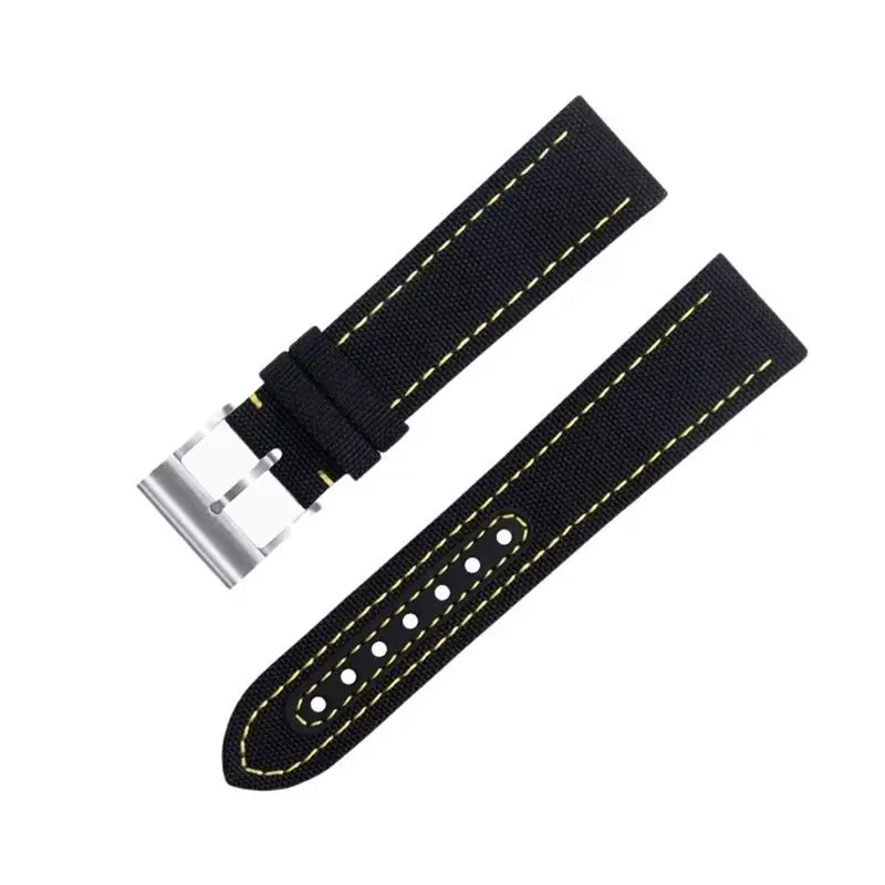 SCHIK Soft Nylon Watchband 22mm For Breitling Strap Avenger Navitimer Chronomat Superocean 44mm Dial Watch Band Black Blue Green
