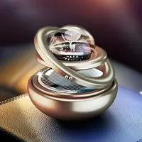 Solar Car Air Freshener Automatic Rotation Dashboard Fragrance Car Perfume Deodorant Oil Diffuser Auto Interiors Accessories 3