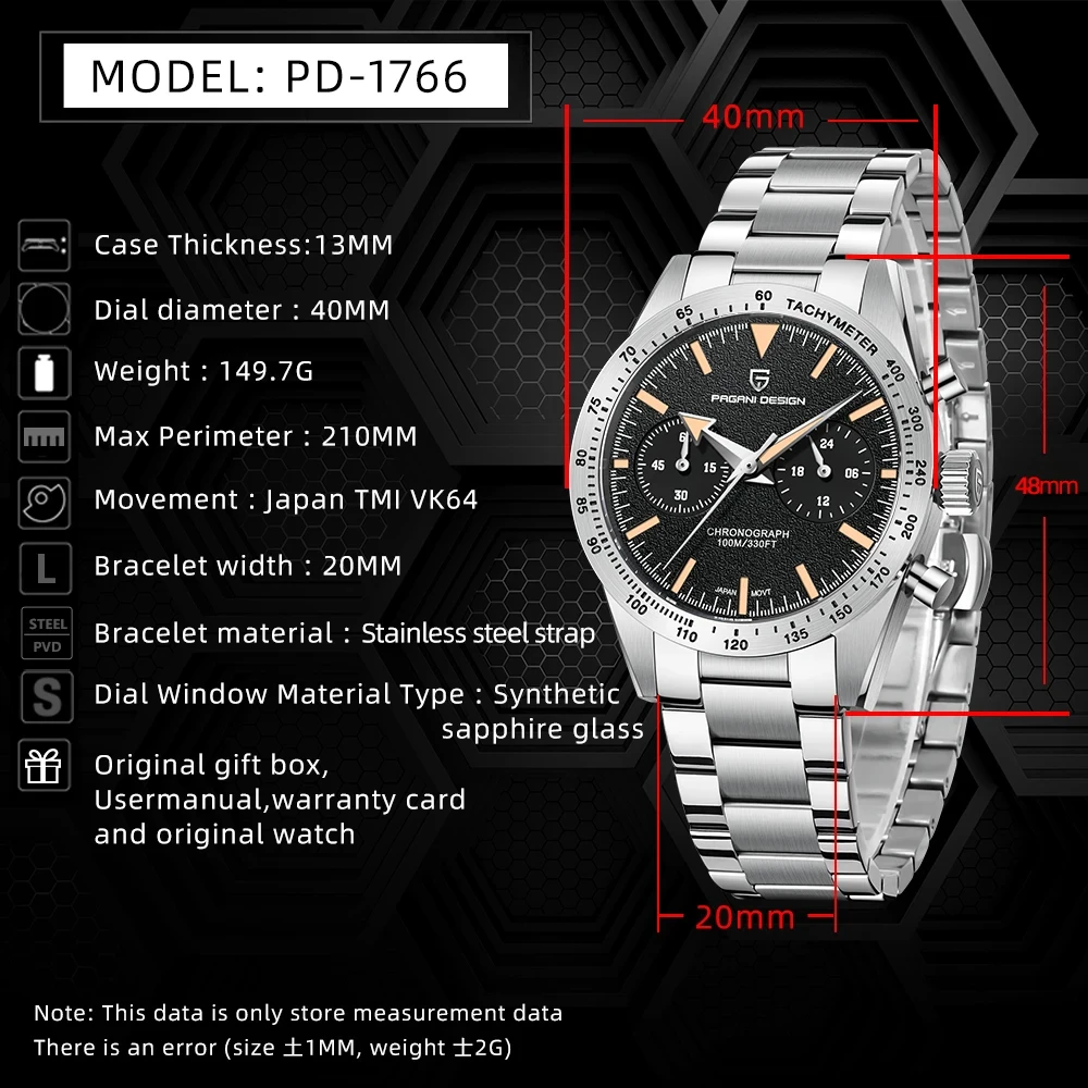 Pagani Design PD-1766 Quartz Watch thumbnail 6