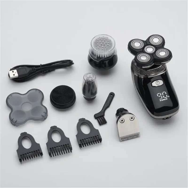 Electric Bald Head Shaver For Man 5D Skull Razor Floating Rotary Shaving Machine Baldhead Shave Clipper Face Grooming