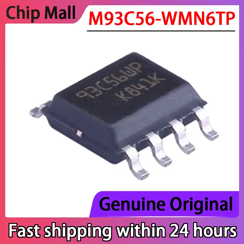 

10PCS New M93C56-WMN6TP Screen Printed 93C56WP SOP-8 Chip Memory Chip in Stock