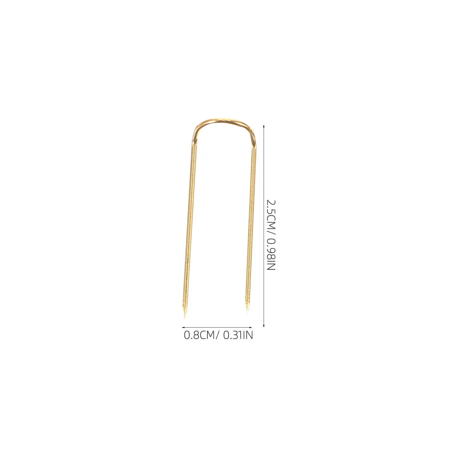 50Pcs U 자형 차단 핀 DIY 공예 용 탄소강 바느질 바늘 홈 바느질 프로젝트 재사용 가능한 내마모성