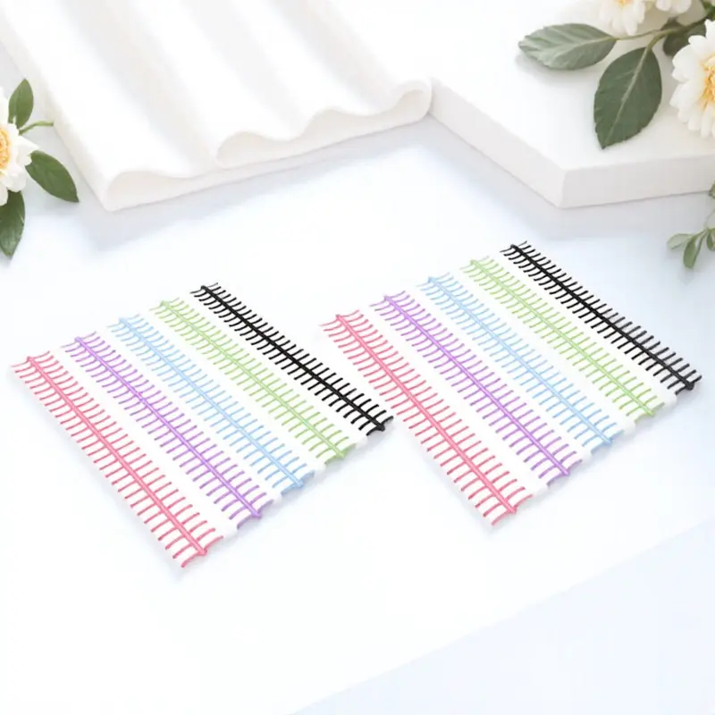 10Pcs 바인더 링 DIY 노트북 달력 주최자 공예 문구 용 강력한 플라스틱 루스 리프 링 세트