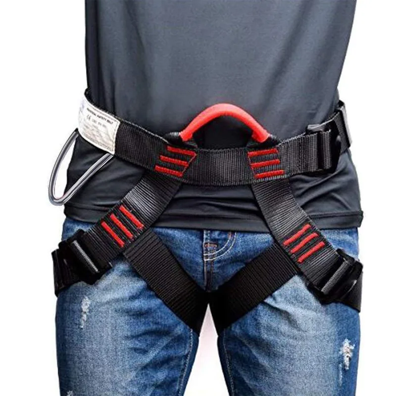Anti-Fall Three-point Safety Belt Adjustable Half-Body Harness for Outdoor Activities Climbing Mountain Work Altitude Climbing