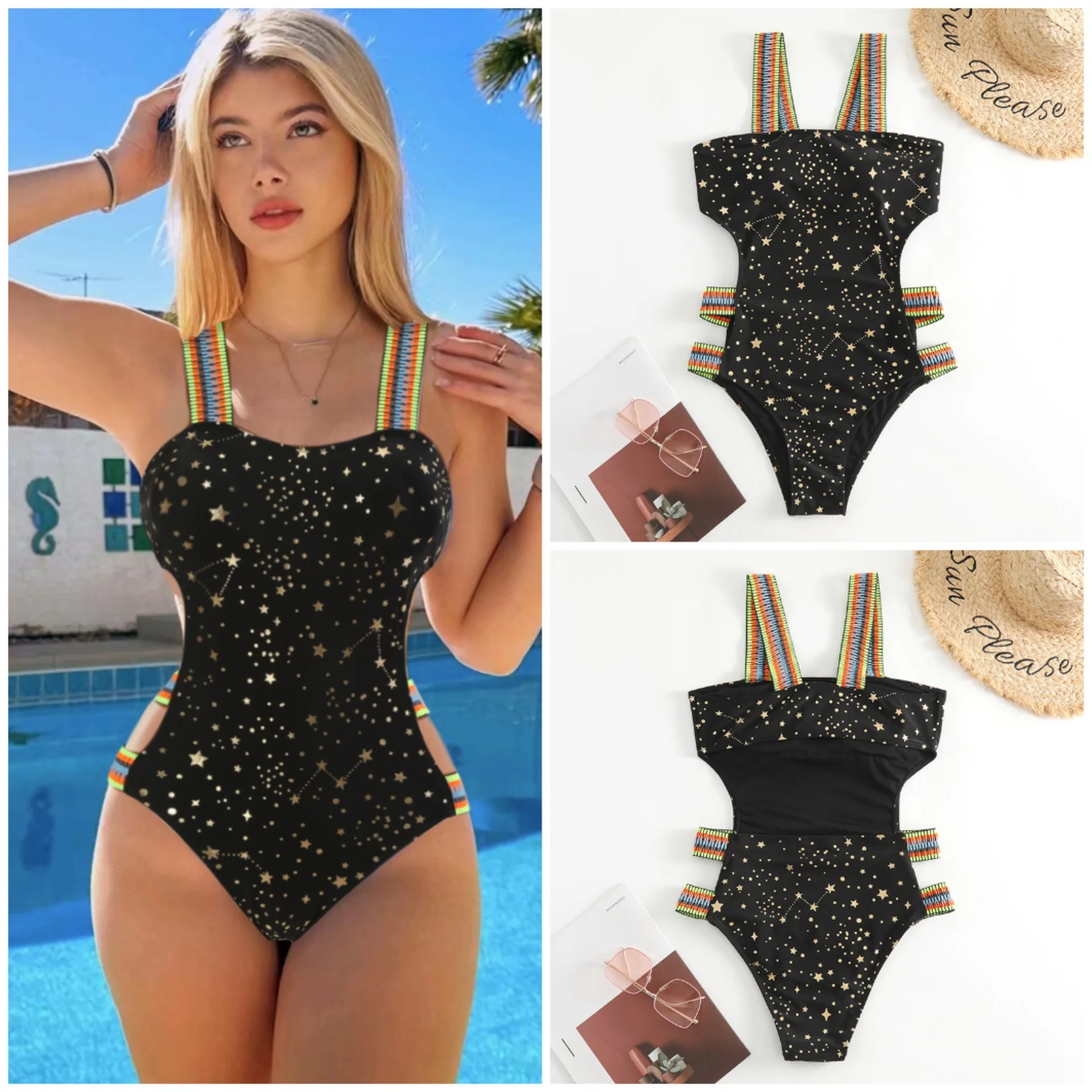 

Женский слитный купальник, купальники с пуш-ап эффектом, монокини для ванны, бандажные купальники с вырезами на талии, пляжная одежда