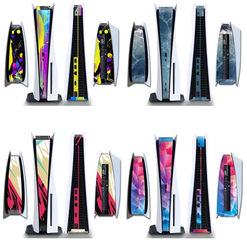 Middle Stickers Skin for PS5 Disc Version Game Console Protective Shell Replacement Decoration Strip PS5 Accessories