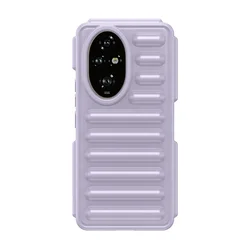 Vibrant Candy Color Capsule Soft Shell Seismic Protective Case for Honor X6A (PURPLE)