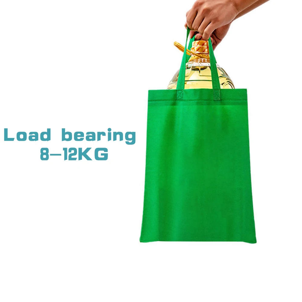 10pcs non woven tote bag gift eco-friendly shopping thickened cloth