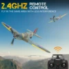 Volantex New Spitfire RC Plane EPP 400mm Wingspan RC Fighter One Key Aerobatic 2.4G 4CH RTF Warbird Plane 2