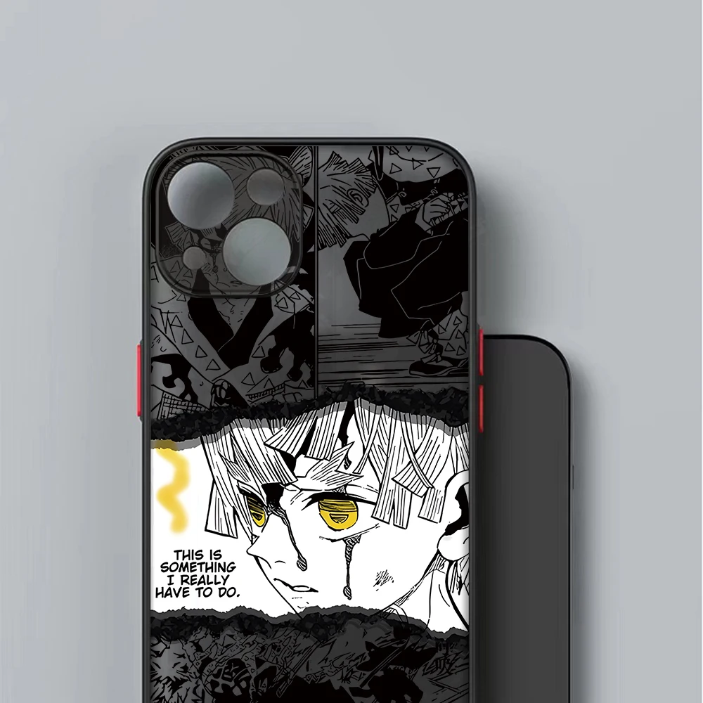 Demon Slayers Tanjirou & Nezuko Transparent Hard Phone Case