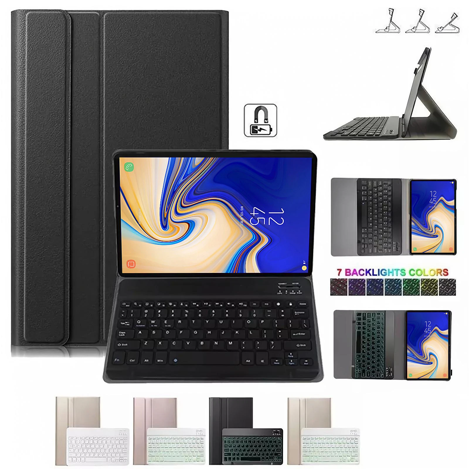 

For Samsung Galaxy Tab S4 10.5 Inch Case, Keyboard Cover for Samsung Galaxy Tab S4 10.5 Inch SM-T830 T835