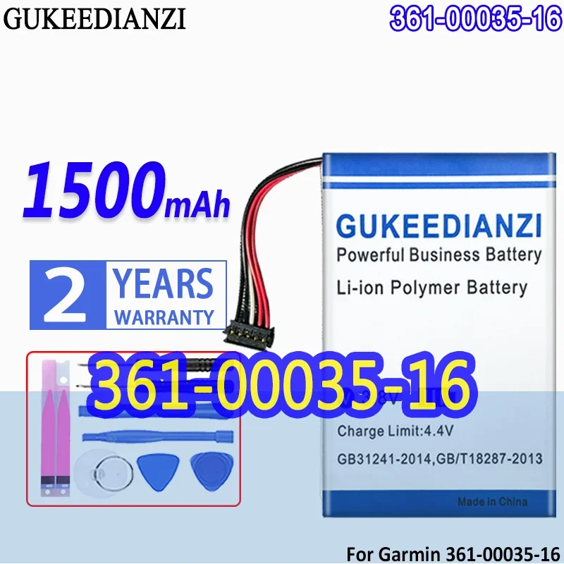 

High Capacity GUKEEDIANZI Battery 3610003516 1500mAh For Garmin 361-00035-16