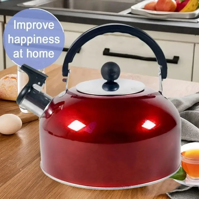 3L stainless steel teapot stove gas kettle whistle pot hiking and cooking teapot ergonomic handle teapot folding kettle portable folding kettle