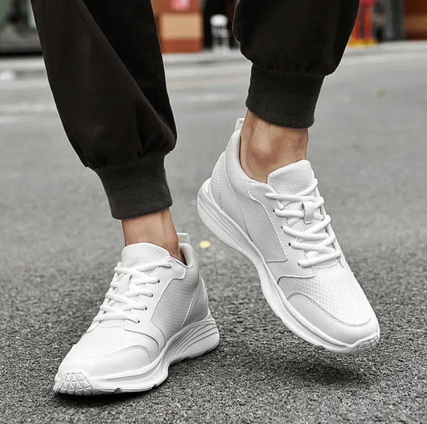 Herren Größere Sneaker 8cm Einlegesohlen Erhöhung Schuhe_voghion.com