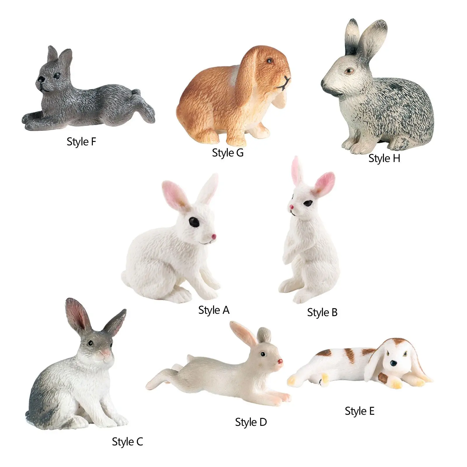 Figures Micro Landscape Ornament Playset Farm Animals Model Children's Cognitive Toys for Party Favors Holiday Present