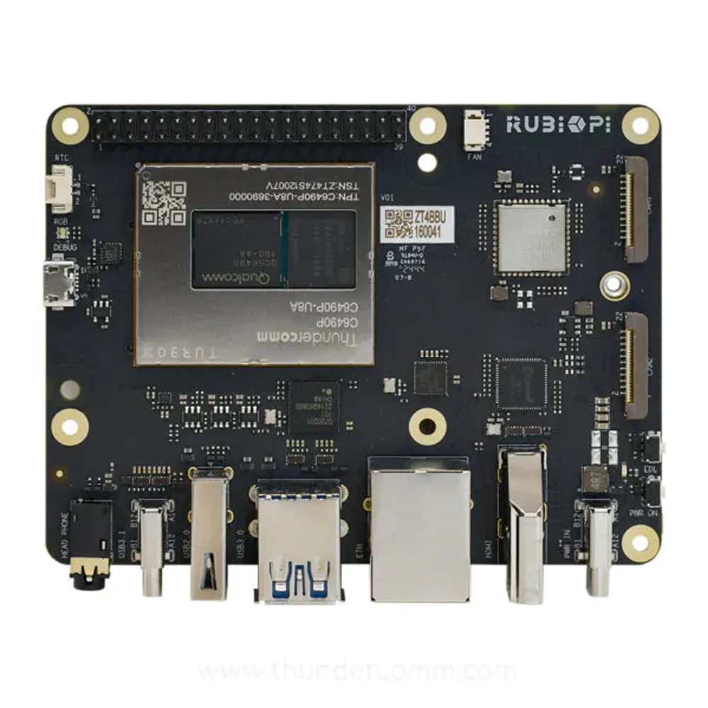 RUBIK Pi 3 Development Board with Qualcomm Dragonwing QCS6490 6nm Process Indust
