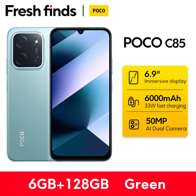 世界初公開】POCO C85 グローバルバージョン スマートフォン 128/256GB