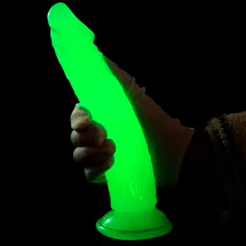 Wholesale from 30 Pieces  Simulation Dildo Realistic Penis For Women with Suction Cup XL Thick Couple Erotic Sex Anal Adult Toys for Men Toy Factories CM32 Luminous Simulation Dildo Realistic Penis For Women with Suction Cup XL Thick Couple Erotic Sex