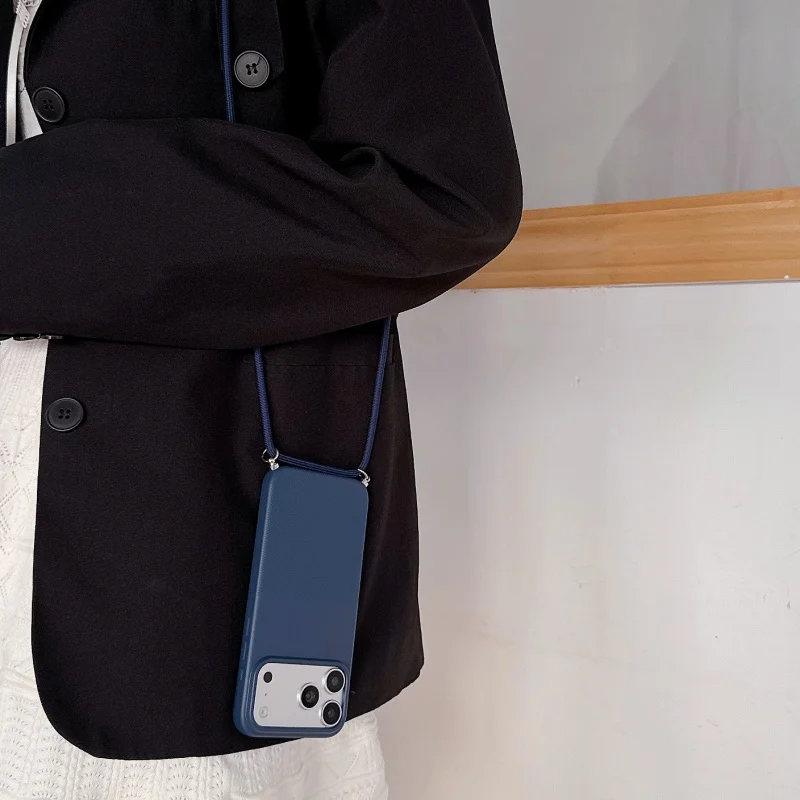 Polka Dot Phone Case with Necklace Lanyard - Soft Cover Accessory