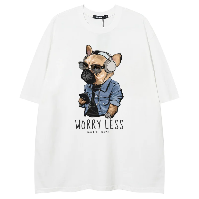 DogPrintFunnyTshirtMenWomen7XLBust134cmModalShortSummer