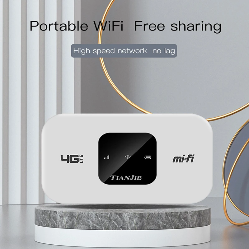 Wifi Roteador Desbloqueado sem Fio Modem 4g Wifi Sim Card Bolso Móvel Hotspot Bateria de Alta Velocidade Adaptador Internet 150mbps 4g - Imagem 4