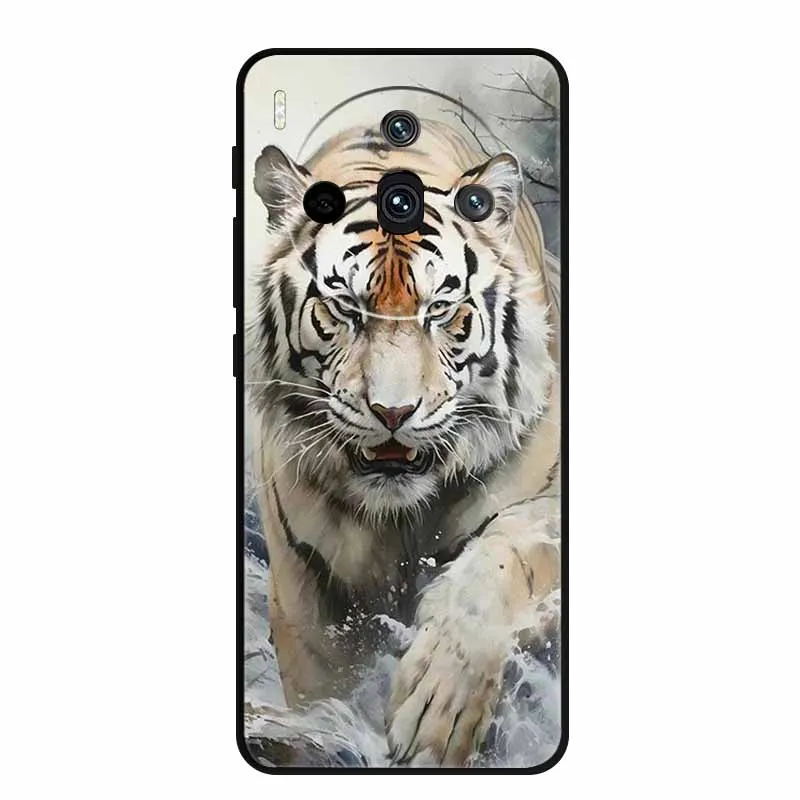Sleek Black Silicone Fashion Phone Case – 6.78 Soft Back Cover