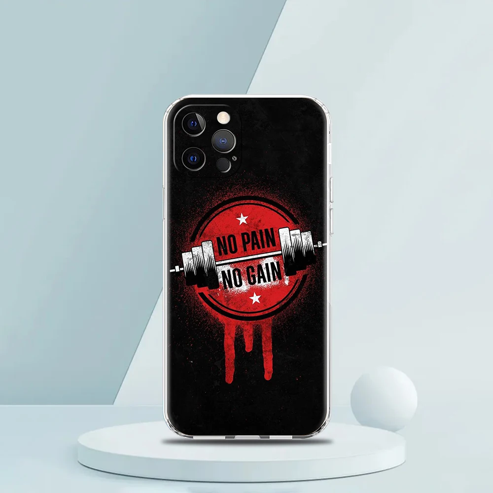 Barbell Deadlift Fitness Handyhülle für iPhone 16 15 14 13 12 Pro Max Transparent Weich für iPhone 11 Pro Max 7 8 Plus XS XR Taschen – Detail 3