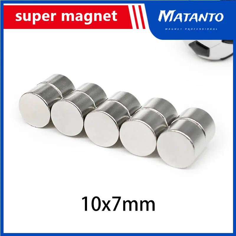 

10/20/30/50/100PCS 10*7 Round Powerful Strong Magnetic Magnets N35 10x7 Disc Permanent Neodymium Magnet 10mm x 7mm 10x7mm