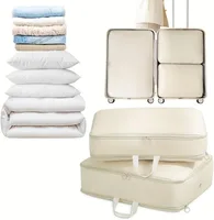 Self Compression Organizer Down Jacket Storage Bag Space Saver Comforter Clothing Bedding Duvet Blanket Travel Packing Case 1