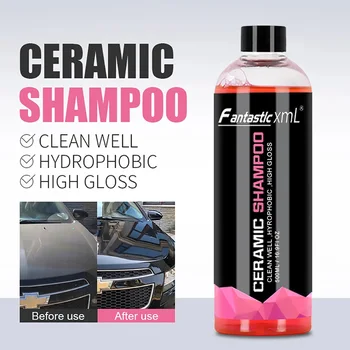 500ML Car Wash Shampoo for ceramic coated cars – Super Foam Paint Cleaner for Exterior Detailing and Car Care Accessories