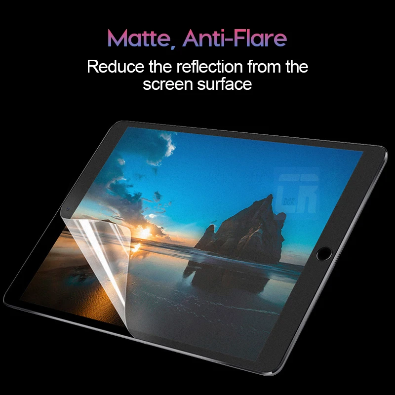 Paper Film Screen Protector, Film Screen Protector, PET Soft Film Screen Protector, Soft Film Screen Protector, Ceramic Matte Film Screen Protector, Matte Screen Protector, for Apple iPad 10.2 7 8 9 Mini 3 4 5, Anti Glare, for iPad Pro 11 Air 5 4 2 3