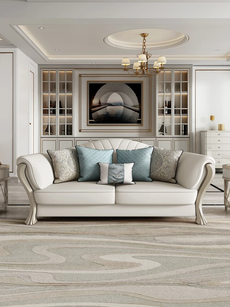 安い買付 アメリカのライト豪華な無垢材のソファの組み合わせリビングルーム豪華なフルレザーモデルの部屋イタリアスタイル 海外のファッション通販サイト Crypto Earnup Ravitejadentalcare Com