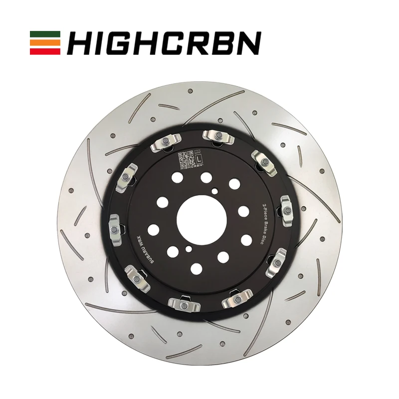HIGHCRBN 370*32mm 2-piece Brake Disc Floating Front for Audi TT RS(8J3/8J9) OE#8J0615301E;8J0615301F