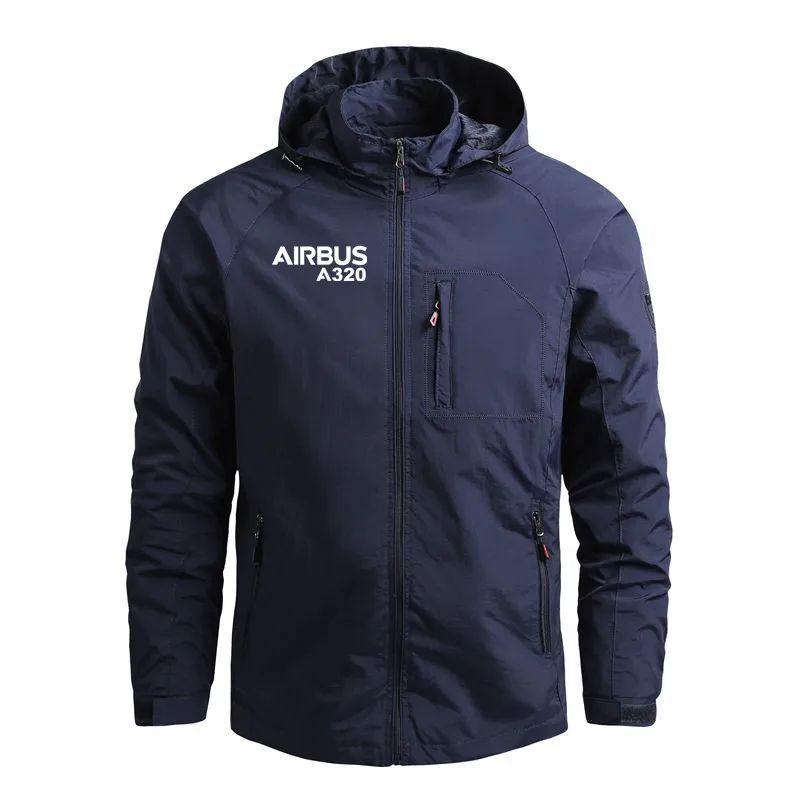 New Pilots Airbus A320 Outerwear Casual Hooded Flight Aviation Windbreakers Lightweight Men Jackets Coats 3