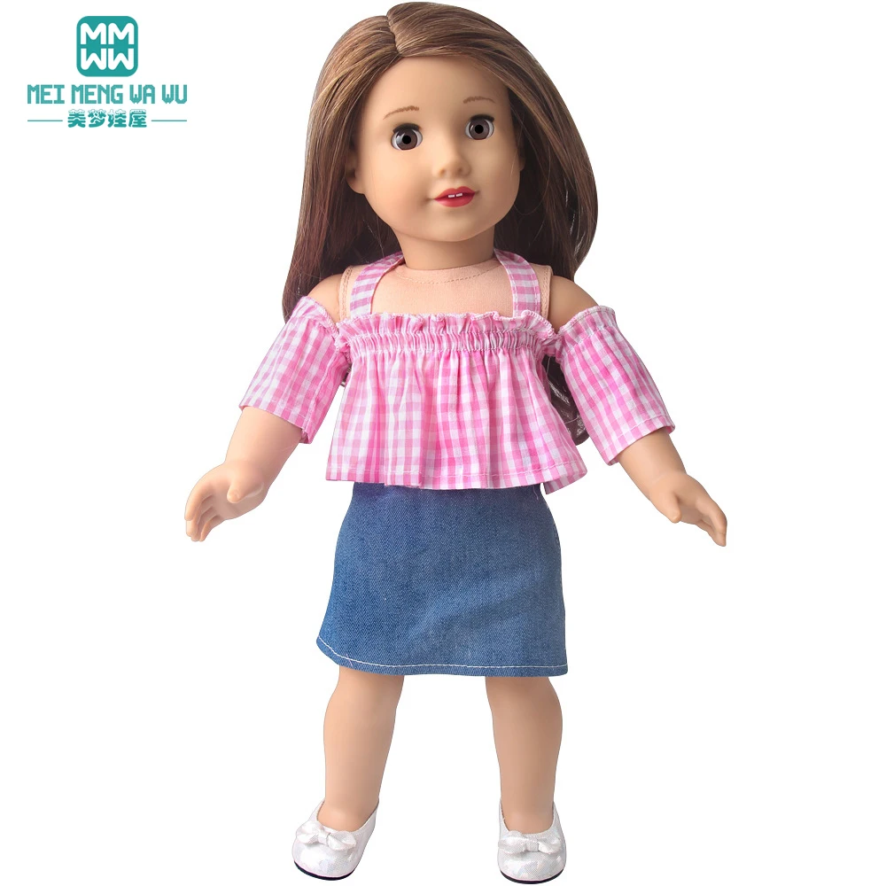 Clothes for doll fit 40cm new born doll accessories Fashion sequined jackets and dresses Christmas gifts for kids