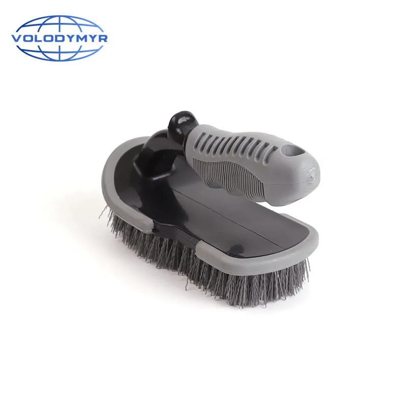 Volodymyr Car Mat Brush Tire Carpet Cleaning Brush Gray For Detailing