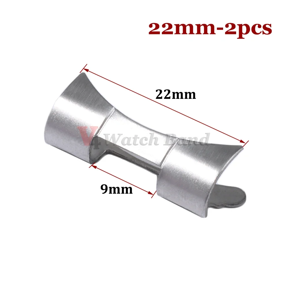 Curved End Stainless Steel Adapter for Watch Strap Connector Accessories