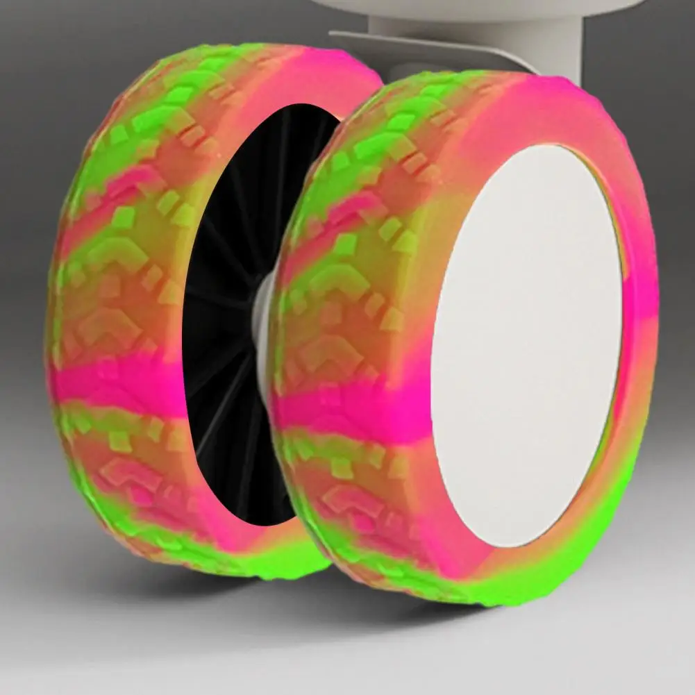 

8 Pcs Luggage Wheel Cover Thick Reduce Noise Caster Protection Luggage Caster Protective Covers Wheel Protectors