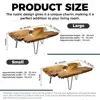 Natural Wood Live Edge Coffee Table Unique Rustic Desktop Sturdy Construction Versatile Functionality Perfect Living Room Decor 4