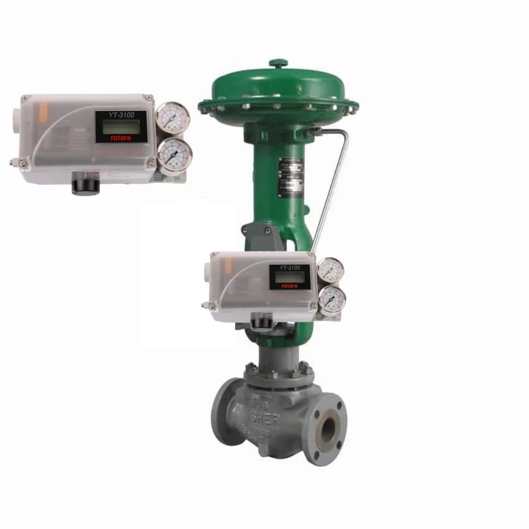 

Control Valve With Positioner ROTORK YT 3100 Positioner YTC Smart Digital Valve Positioner For Fisher ET Valve Body