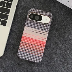 Premium Slim Kevlar Carbon Fiber Texture Case with Built - in Magnetic Cover - Google Pixel 8 Pro (GRAY)